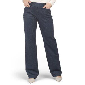 TAHARI ASL Indigo Denim Wide Leg Pants